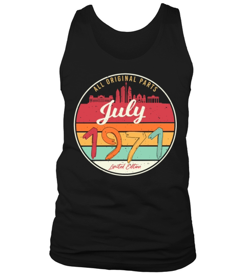 1971 July Retro Tank Top Unisex