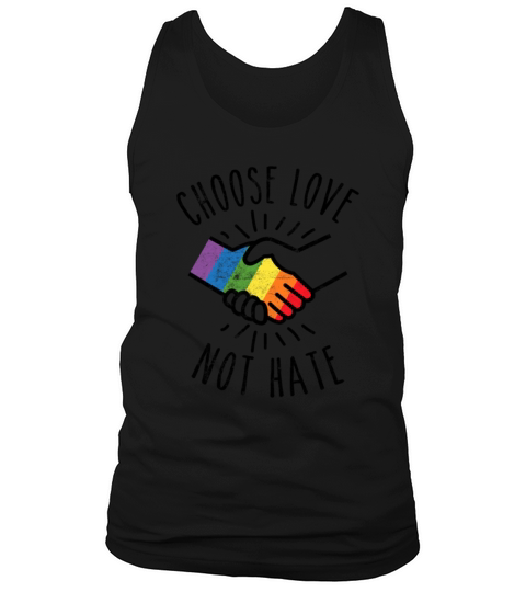 LGBT choose love not hate Tank Top Unisex