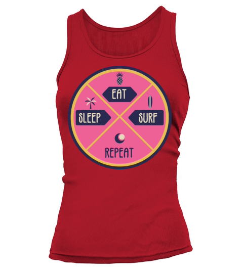 Eat sleep surf Tank top Woman