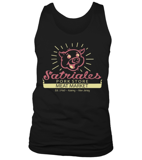 Satriales - Pink Pig Head T-Shirt Tank Top Unisex