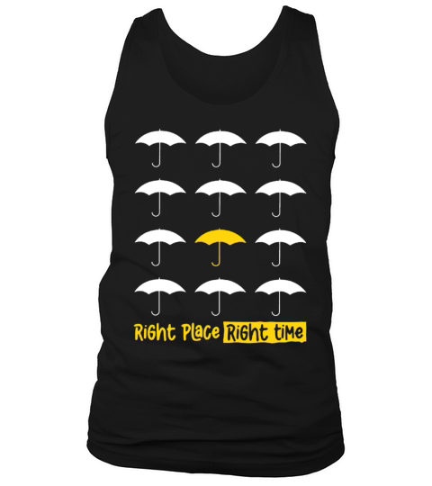 Yellow Umbrella Right Place Right Time Tank Top Unisex