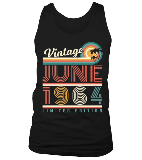 Birthday Greeting 1964 June Tank Top Unisex
