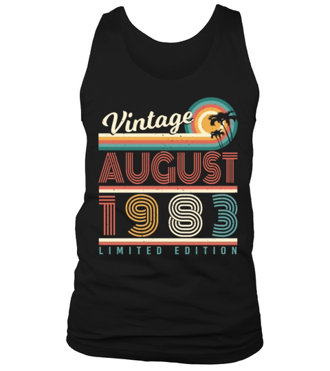 1983 In August Gift Idea Tank Top Unisex