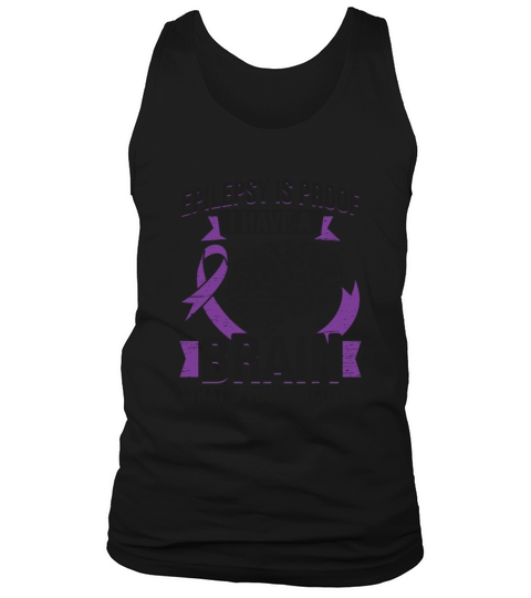 Epilepsy Brain Purple Ribbon Epileptic Epilepsy Tank Top Unisex