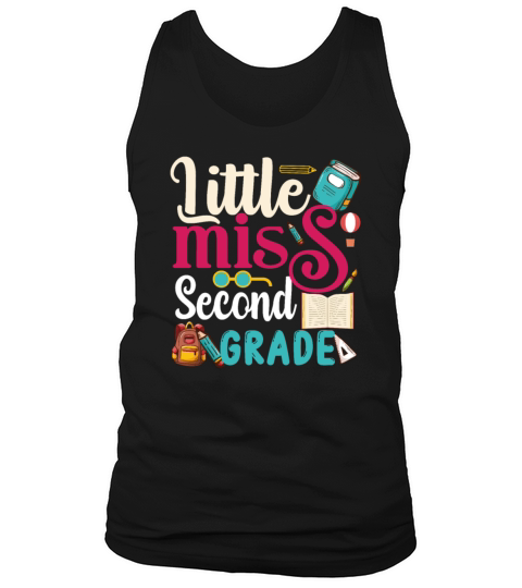 Kids Little Miss Second Grade Back To School Tank Top Unisex