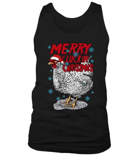 Merry Cluckin Christmas Funny Chicken Lovers Tank Top Unisex