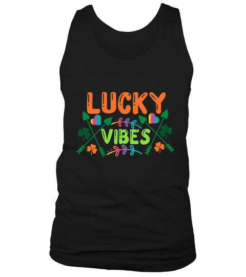 St. Patricks Day Lucky Vibes Tank Top Unisex