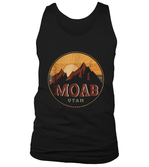 Moab Utah Red Rock Mountain Sunset Tank Top Unisex