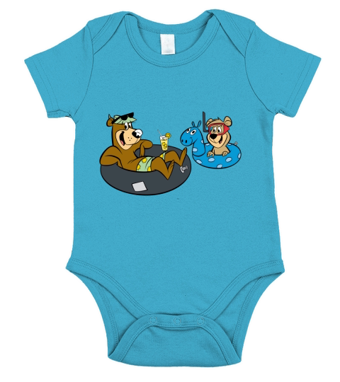 Swimming Yogi Bear Short Sleeve Baby One-Piece