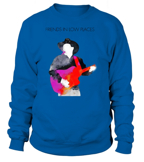 Friends In Low Places Garth Brooks Watercolor Paint Unisex Sweatshirt Sweatshirt Unisex