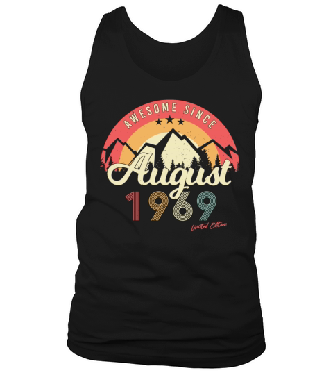 1969 August Retro Tank Top Unisex