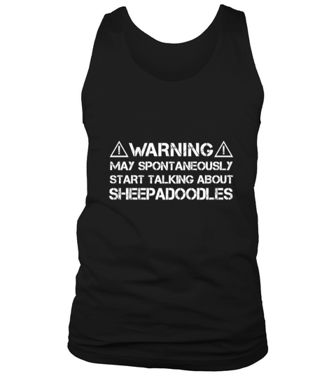 Sheepadoodle Warning Tank Top Unisex