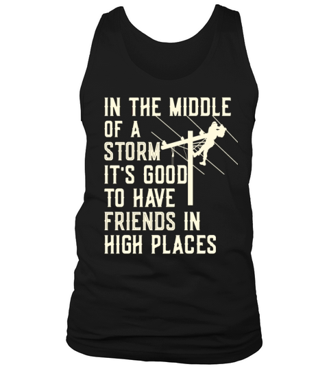 Thank A Lineman Quote Electrical Lineman Tank Top Unisex