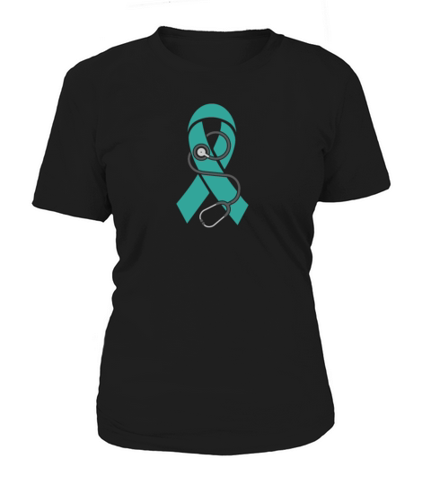 Stethoscope-Interstitial Cystitis Awareness Ribbon Women's T-Shirt