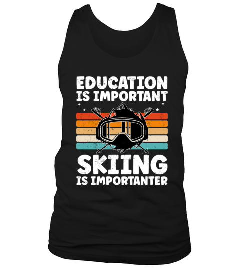 Funny Skiing Design For Skiing Dad Cool Winter Tank Top Unisex