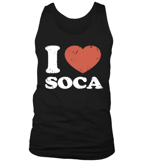 I Love Soca Frontside Tank Top Unisex