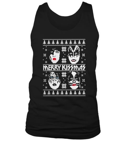 Ugly Christmas Merry Kissmas sweater Tank Top Unisex