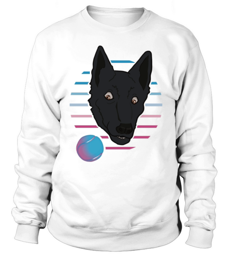 Retro Vaporwave Dog Sweatshirt Unisex