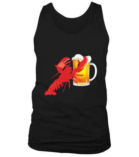 Beer Drinking Lobster Funny Craft Beer TShirt Tank Top Unisex