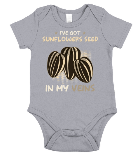 Sunflower Seeds Short Sleeve Baby One-Piece