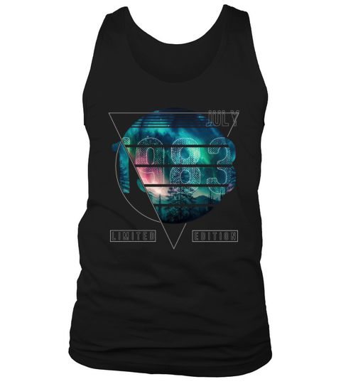 Limited Edition 1983 July Birthday Polar Lights Tank Top Unisex