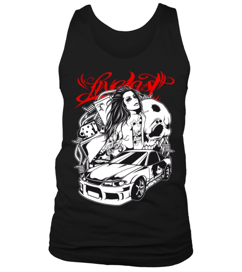Live Fast - Sportscar Girl Tank Top Unisex