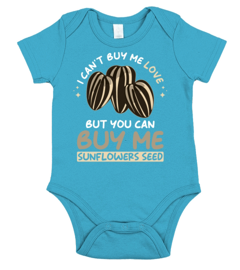 Sunflower Seeds Short Sleeve Baby One-Piece