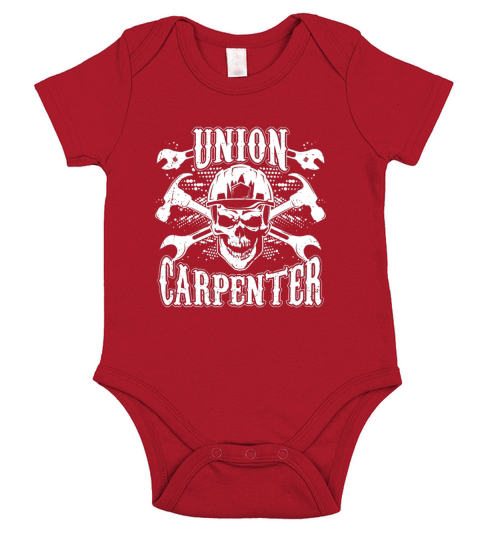 Union Carpenter Proud Union Worker Short Sleeve Baby One-Piece
