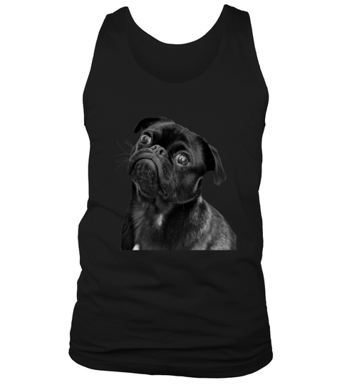 Funny Cute Black Pug Tank Top Unisex