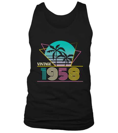 Funny Birthday Born in 1958 Limited Edition Tank Top Unisex