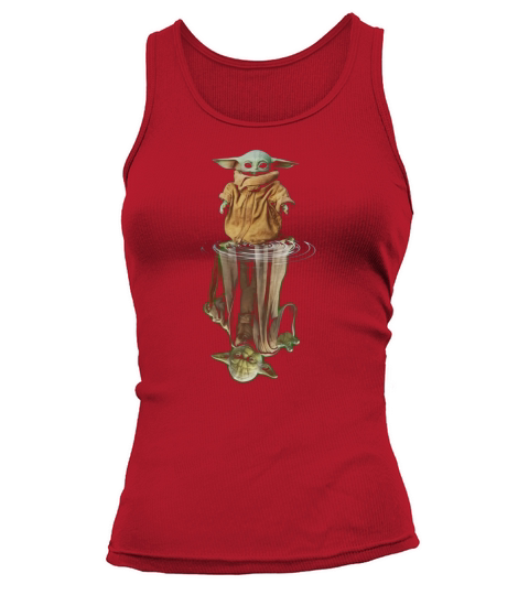 Baby Yoda water mirror reflection Master Yoda shirt Tank top Woman