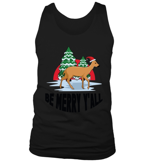 Be Merry Christmas Yall Tank Top Unisex