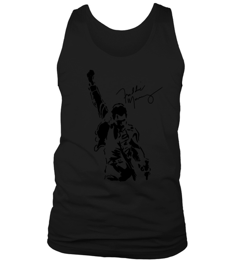 Freddie Mercury Signature Women T-Shirt Queen Rock Band Tshirt Tank Top Unisex