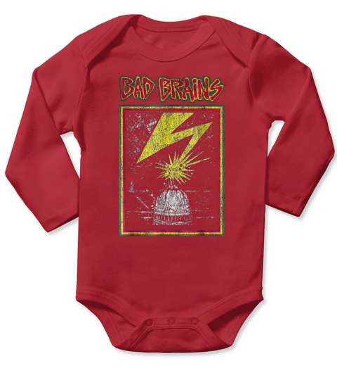 POLITICS BAD BRAINS CAPITOL LOGO VINTAGE Long Sleeve Baby One-Piece