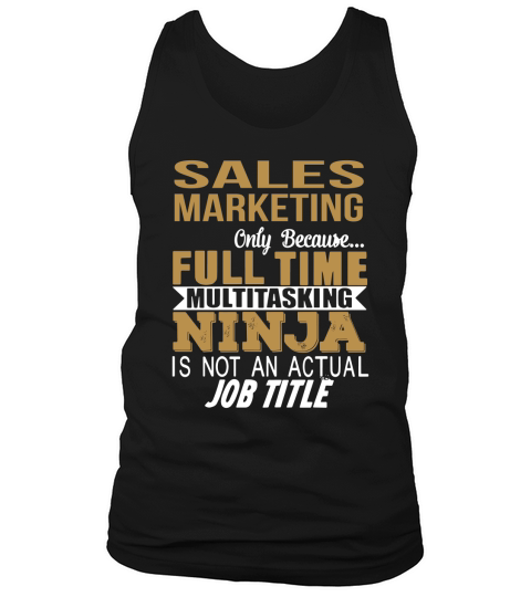 SALES MARKETING Ninja Tank Top Unisex