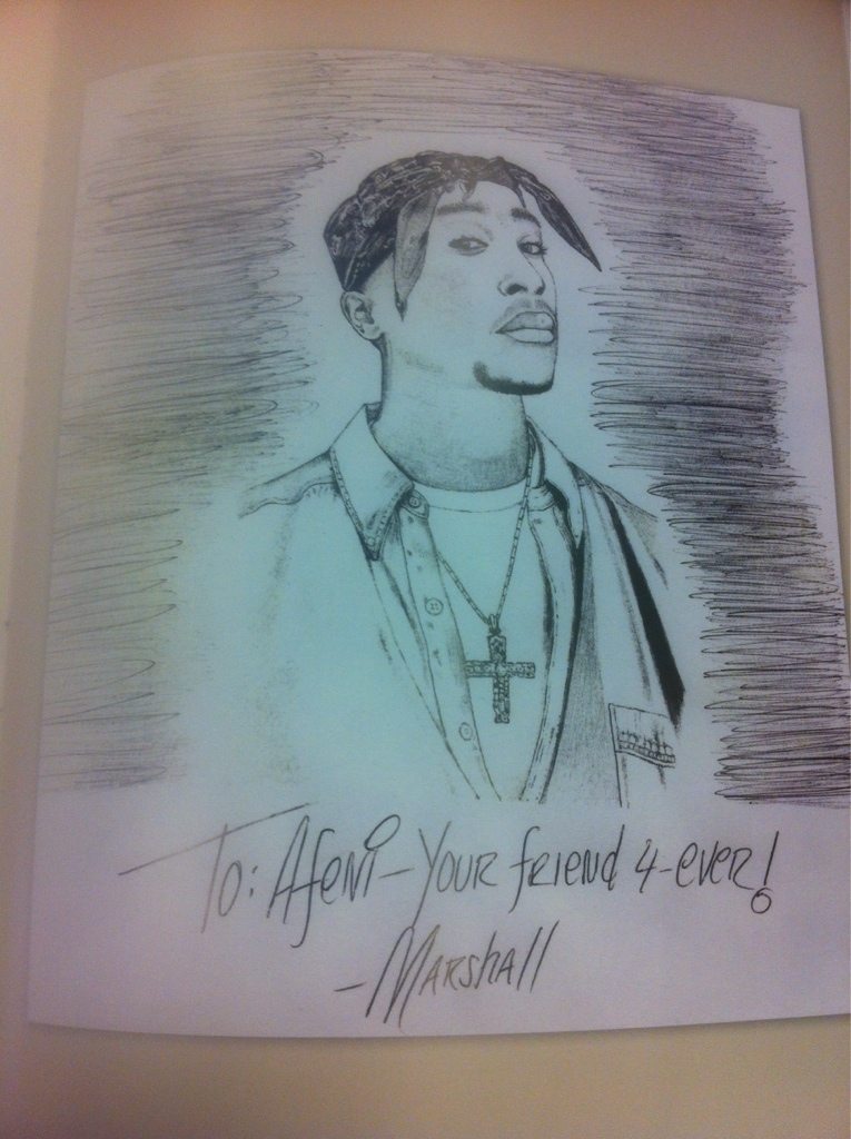 Eminem Tupac drawing