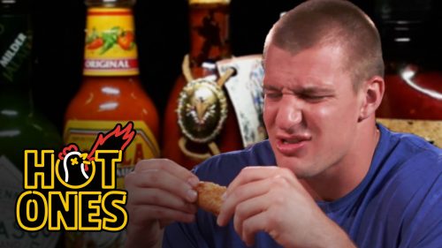 Rob-Gronkowski-Gets-Blindsided-by-Spicy-Wings-Hot-Ones