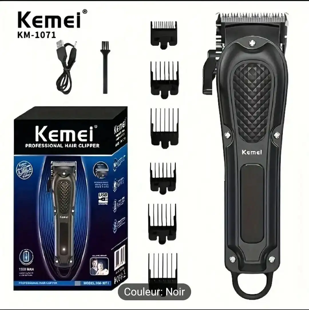 Tondeuse professionnelle rechargeable kemei 