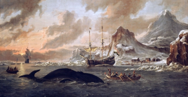 Whaling Ship Painting