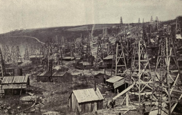 Oil Rush in Venango County, Pennsylvania, in 1866