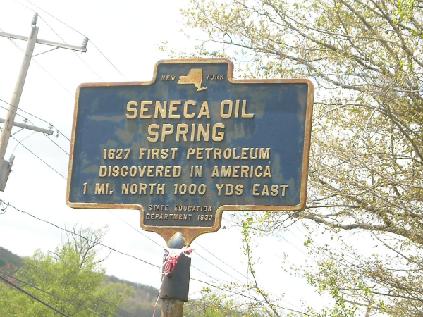 Seneca Oil Spring Historic Marker