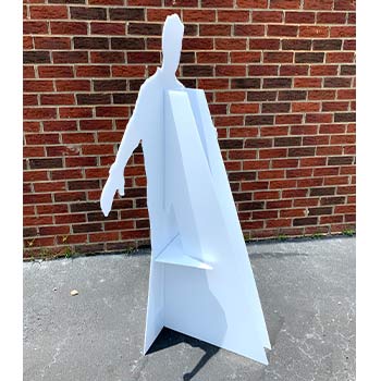 Life Size Cut Out Corrugated Back Easel