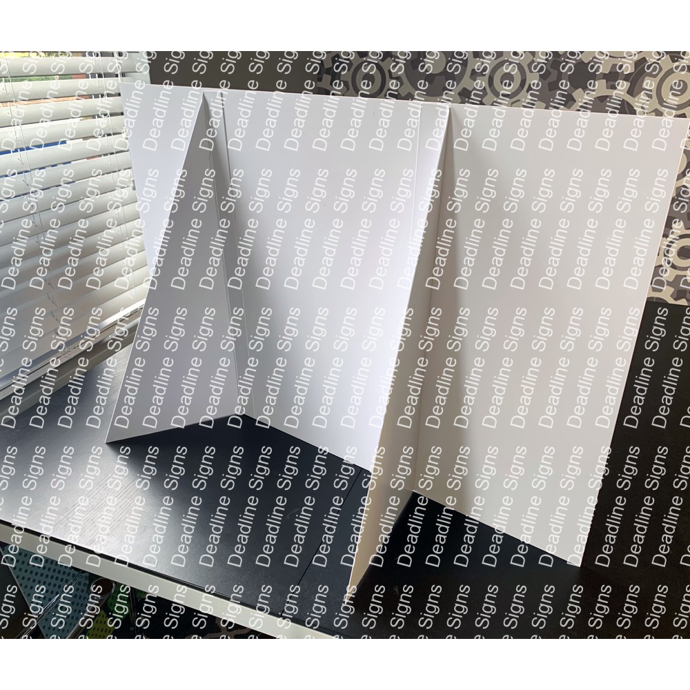 Easel Back for Displaying Sign Deadline Signs