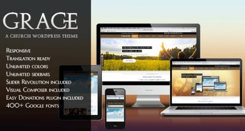 Grace – A Responsive Church WordPress Theme 2.0
