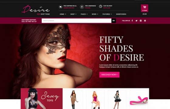 Desire Sexy Shop Premium WooCommerce Themes 1.2.3