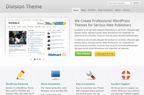 Theme Junkie Division WordPress Theme 1.0.6