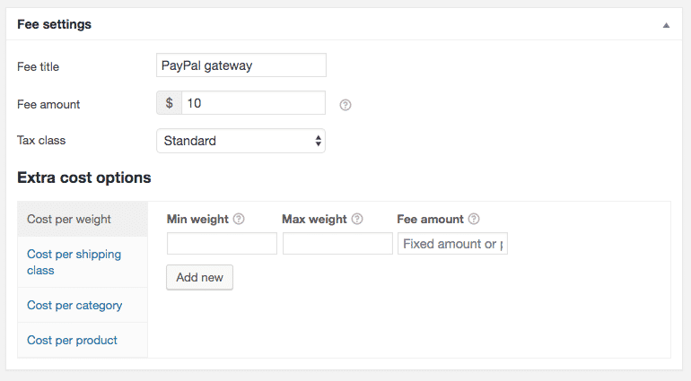 WooCommerce Payment Gateway Based Fees 3.2.5