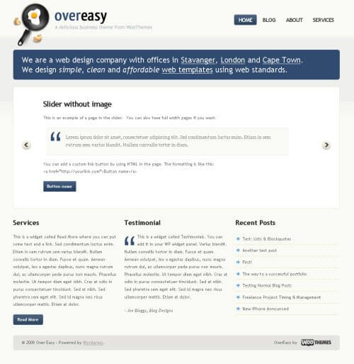 WooThemes Over Easy Premium Theme 3.2.0