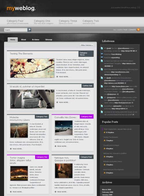 WooThemes Myweblog Premium Theme 1.4.2