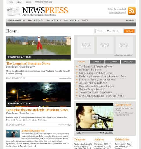 WooThemes Newspress Premium Theme 2.4.4